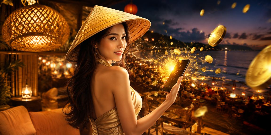 Cảnh đặt cược tại Buôn Ma Thuột với hình ảnh nón lá đặc trưng vùng Tây Nguyên