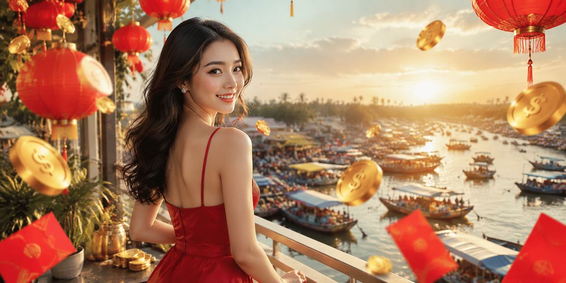 Không khí lễ hội đèn lồng tại vùng Mekong gợi lên tinh thần giải trí lành mạnh