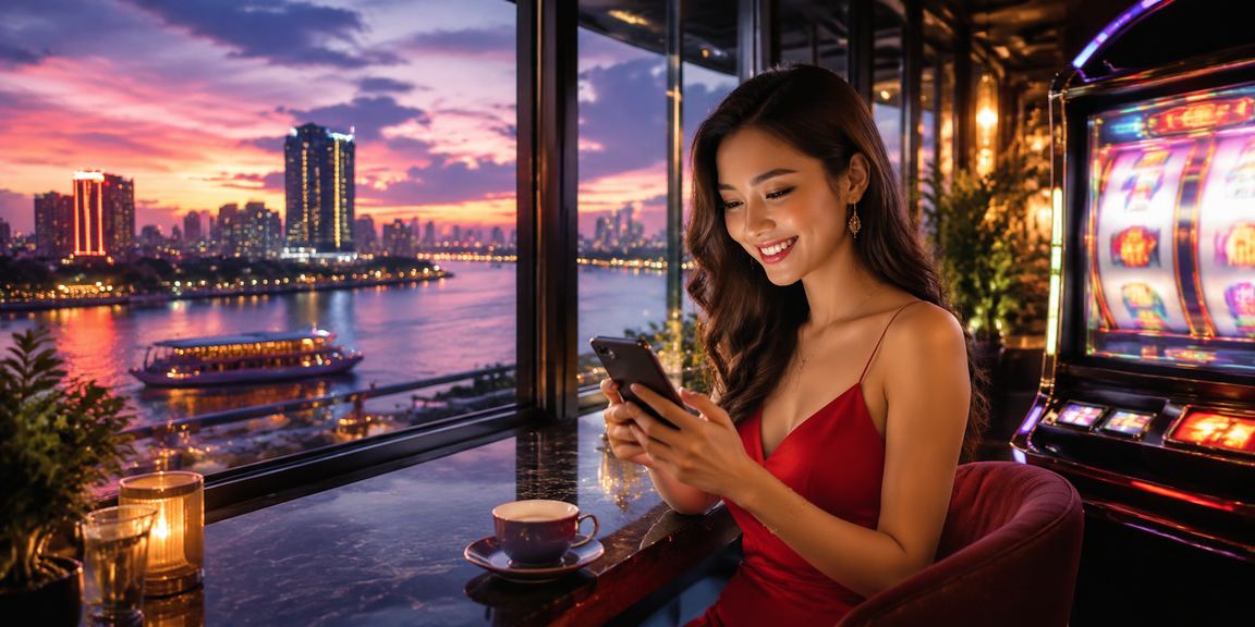 Người chơi tại Sài Gòn trải nghiệm slot game với ly cà phê truyền thống